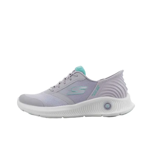 Skechers GO WALK ANYWHERE Низкий топ Повседневная обувь Женская Светло-фиолетовая