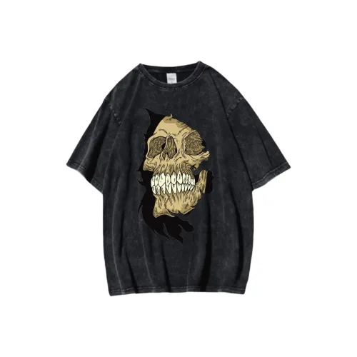 XIAOLIZI Промытый черный Женские футболки