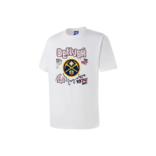 NBA T-Shirt Унисекс Белый Denver Nuggets