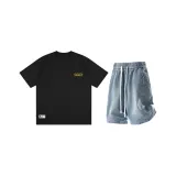 Чёрный + Светло-синий