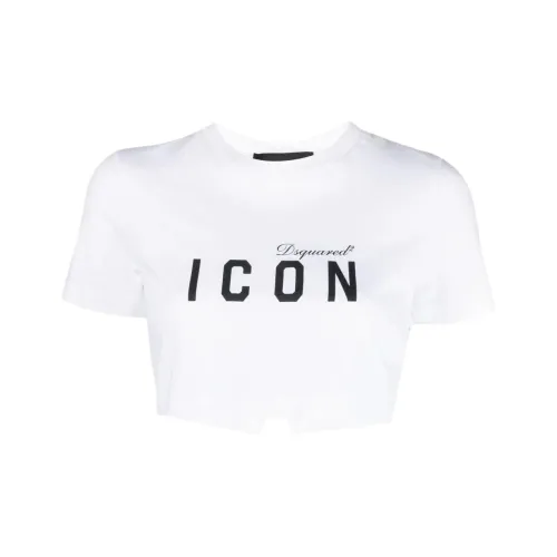 DSQUARED 2 CROP TOP Женская Белая