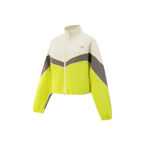 LINING Fitness Series Тренчкот Женские Pearl White Palm Brown Clear Bamboo Green