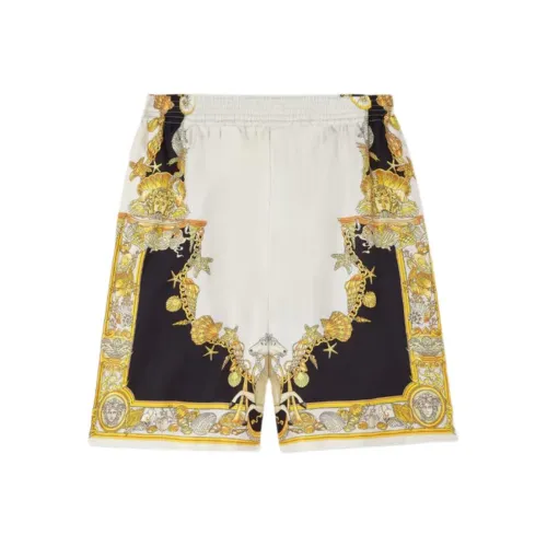 VERSACE Повседневные шорты Мужские Золотые