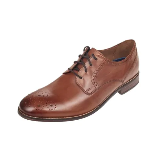 Clarks Повседневные кожаные туфли с низким верхом, коричневые, мужские