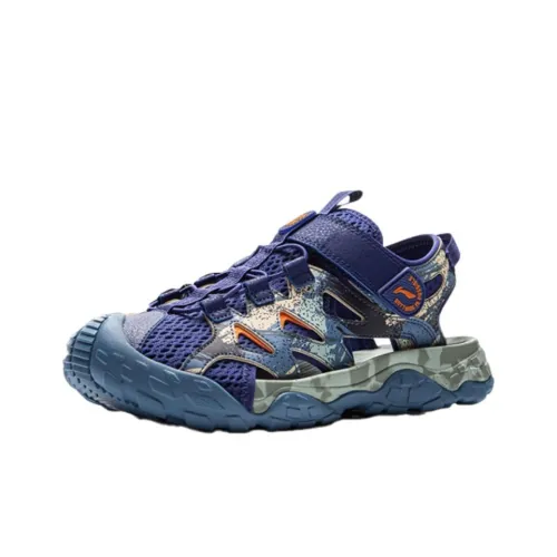 LINING YOUNG На открытом воздухе Противоскользящие Устойчивые к истиранию Низкий Топ Детские Сандалии Синие Подростки