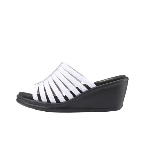 Skechers Пенная подошва быстросохнущие слип-он женские черный белый