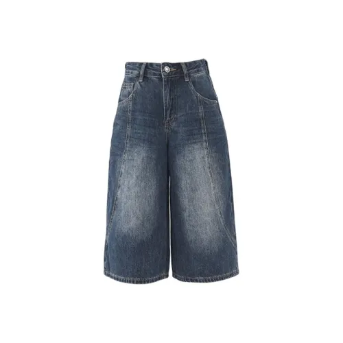 OROI Синий Серый Seven POINT Женские Джинсовые Шорты