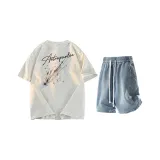 Вересковый серый + Светло-синий