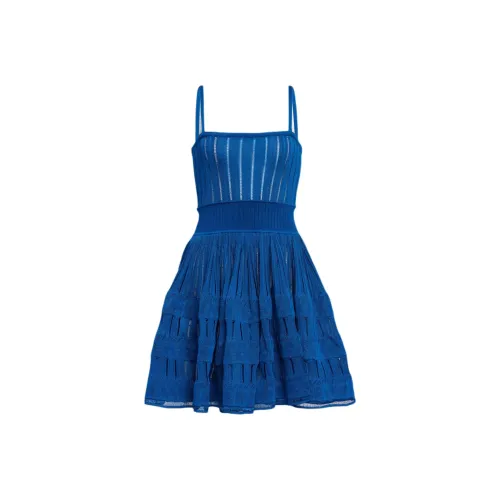 Alaia SS25 Slip Платье Женское Темно-синий