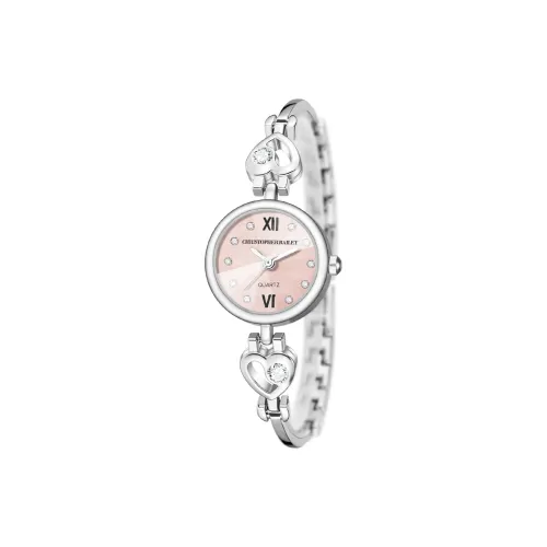 Corriberty Кварцевый механизм сплав ремешок женские часы розовый циферблат