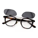 Черепаховый X С откидной крышкой Поляризованные накладные линзы