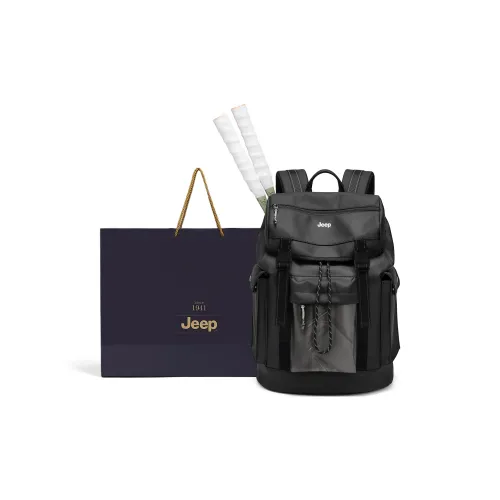 JEEP Мембранная кожа Бадминтон Рюкзак Стандартный Унисекс Черный