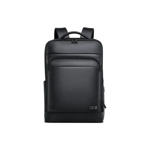 WilliamPOLO Коровья кожа Путешествие Бизнес Рюкзак Стандартный Мужской Черный
