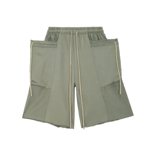 URINIE19 Трикотажная ткань Повседневные шорты Шнурок Свободный крой Унисекс