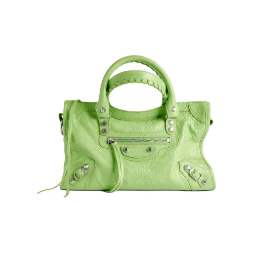 Balenciaga Le City Arena Lambskin Сумка через плечо Сумка Маленькая Женская Зеленая