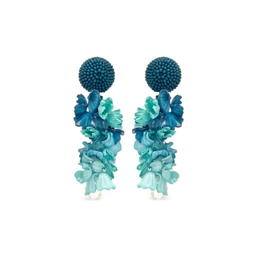 Oscar De La Renta Серьги из лата Женские Синие