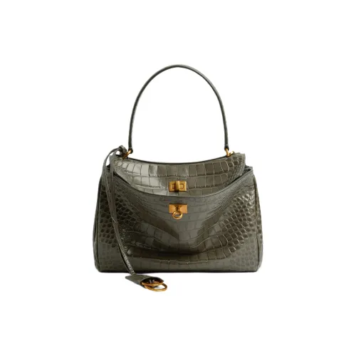 Balenciaga Rodeo Сумка через плечо из коровьей кожи маленькая сумка женская армейский зеленый