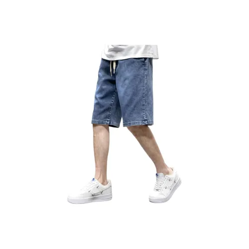 JEANSWEST Blue Men's Jeans Shorts JEANSWEST Синий Мужские Джинсовые Шорты