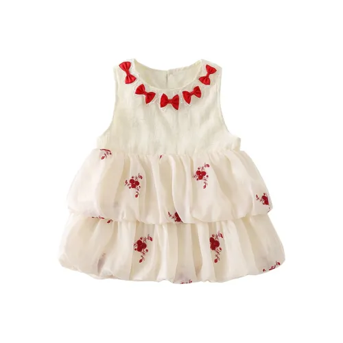 Rindu Платье Летнее Бежевое Для Малышей и Детей дошкольного возраста