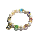 Синий браслет с богом богатства