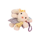 Трикотажная ткань, бант: фиолетовая клетка, юбка