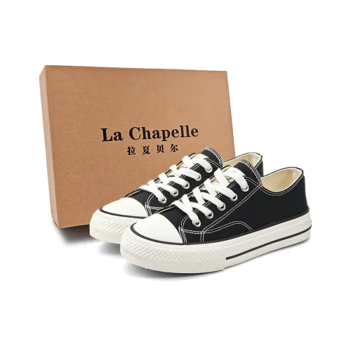 La Chapelle Low-Top Canvas Shoes Black Women's