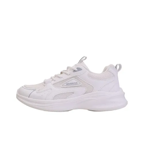 Warrior Амортизация Устойчивость к истиранию Легкий Низкий Топ Сетка Платформа Массивные Кроссовки Женские Белые