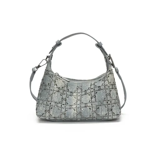 morellybear ПУ (полиуретан) Сумка через плечо Женская Синяя