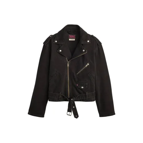 Levis Черный Унисекс Джинсовые Куртки