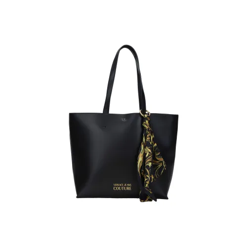 VERSACE JEANS COUTURE Искусственная кожа Тоут Сумка Сумка для покупок Плечевая сумка Женская Черная