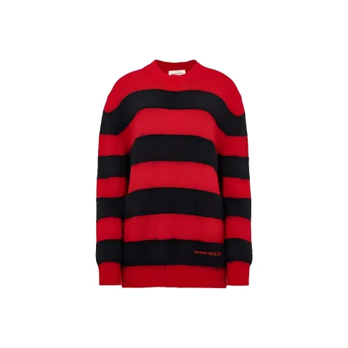 Alexander McQueen Красный черный Женские свитеры