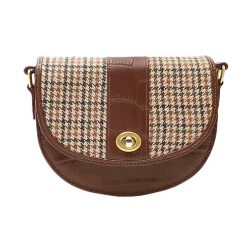 TENNCO Сумка из коровьей кожи Saddle Сумка через плечо Маленькая женская сумка с замком Цвет Рождественский красный