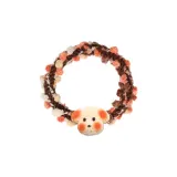 Радужная собачья голова, резинка для волос [Желтая]