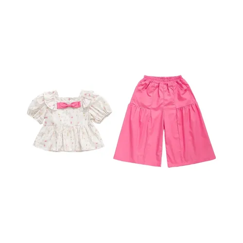 La Cergo Повседневная спортивная одежда 2 предмета комплект розовый для детей 3-7 лет