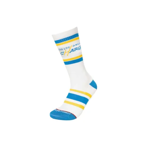 MITCHELL NESS x NFL Колено Высокие Носки Унисекс 1 Пачка Белые