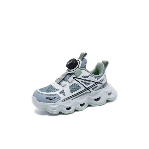 Binary Легкий Амортизация And Дышащий Дизайн Низкий Топ Детские беговые кроссовки Серые оттенки Детский