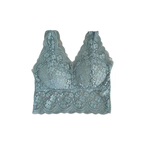 Flowers in water Озерно-голубой Женские Бюстгальтеры