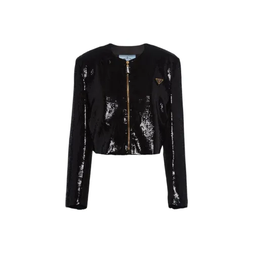 PRADA FW23 Куртки и Пальто Женские Черные