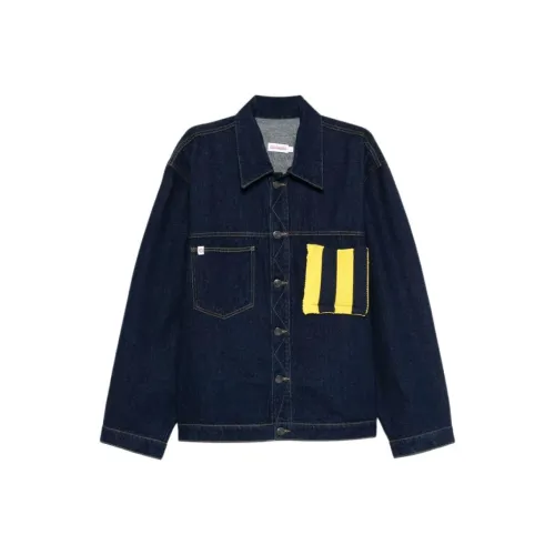 CHARLES JEFFREY Denim Jacket Men's Blue