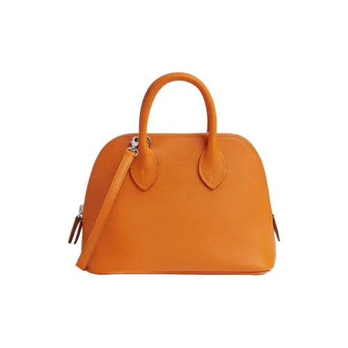 HERMES Bolide Evercolor Телячья кожа Сумка Мини Женская Абрикос Золото