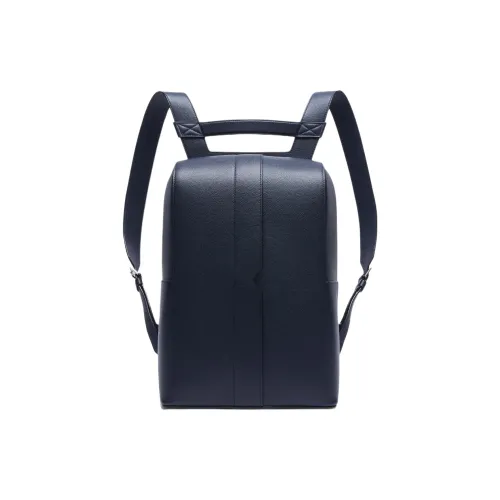 Valextra V Line Millepunte Телячья кожа Сумка Рюкзак Мужской Темно-синий