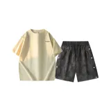 Комплект одежды (Абрикосовый топ + Черный низ)