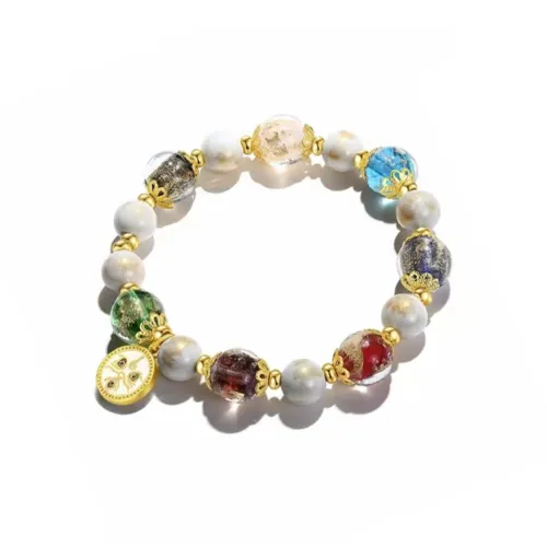 JIAFULAI Цветное стекло Браслеты Унисекс