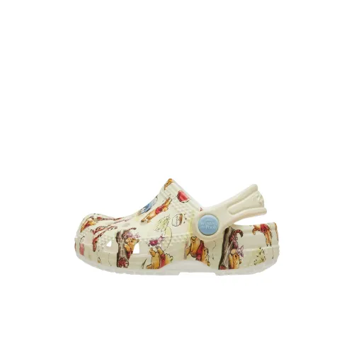 Disney x Crocs Классическая сандалия Slip-resistant с амортизаторами Низкий топ Детские сандалии Белый Детский