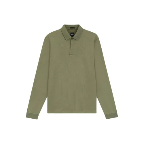 Hugo Boss Поло Мужское Армейский Зеленый