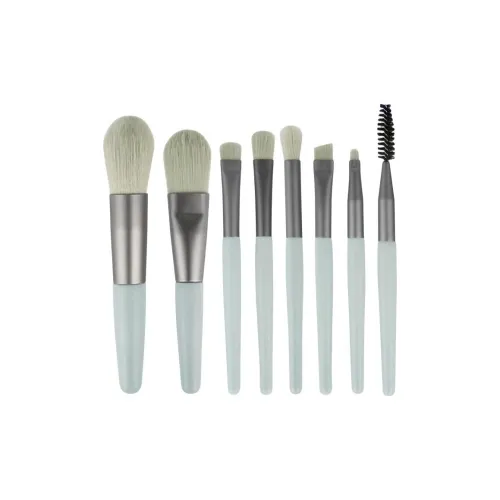 MAQINA Мини Зеленый Набор Кистей для Макияжа Мягкий и Дружественный к Коже 8 шт Упаковка