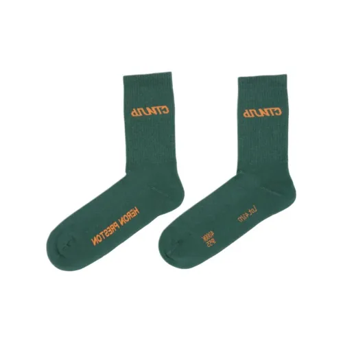 HERON PRESTON Зеленый/Апельсин Унисекс MID Носки до икры