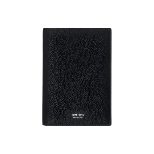 TF с рельефом телячья кожа держатель для карт мужской черный