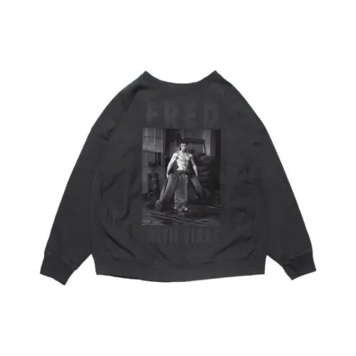 Bowwow SS25 【Арочный Wow HERB RITTS Коллекция】FRED с Шины Sweat Толстовка Унисекс