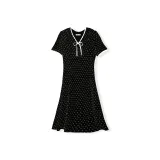 Чёрная подошва, бант.